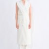 Dresses Christian Wijnants | Demba Sleeveless Denim Dress With Belt