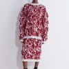 Knits Christian Wijnants | Klowy Jacquard Sweater With Fils Coupes Detail