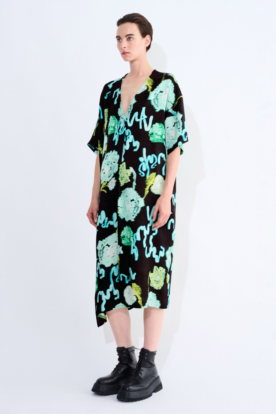 Dresses Christian Wijnants | Deebe Asymetric V-Neck Dress