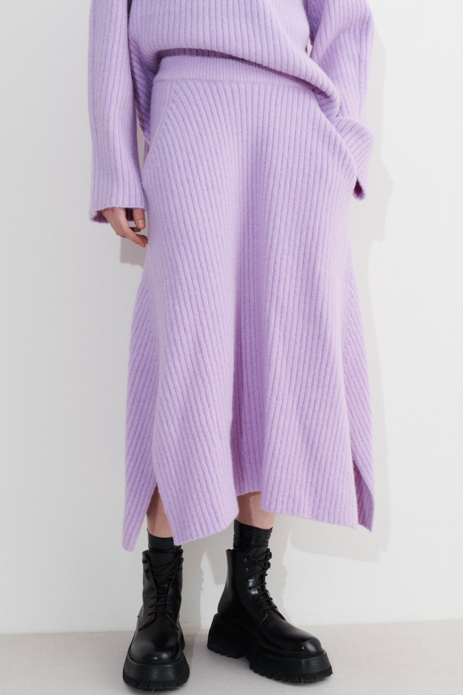 Knits Christian Wijnants | Kenal Rib Knitted Skirt