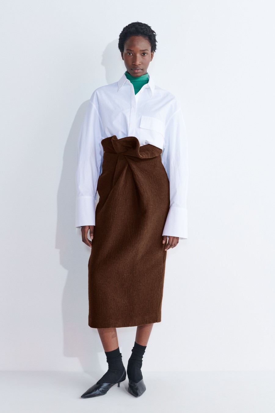 Skirts Christian Wijnants | Salar Pencil Skirt With Drape Detail