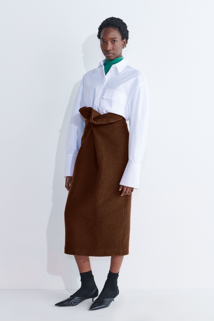 Skirts Christian Wijnants | Salar Pencil Skirt With Drape Detail