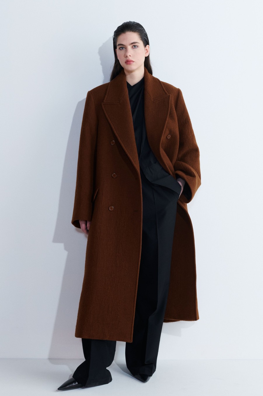 Coats & Jackets Christian Wijnants | Cirena Double Breasted Oversized Coat