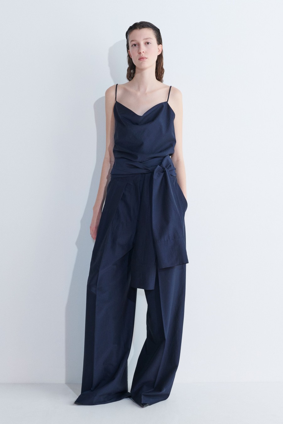 Trousers Christian Wijnants | Pockas Pleated Pants With Detachable Belt