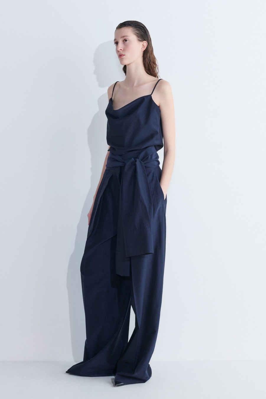 Trousers Christian Wijnants | Pockas Pleated Pants With Detachable Belt