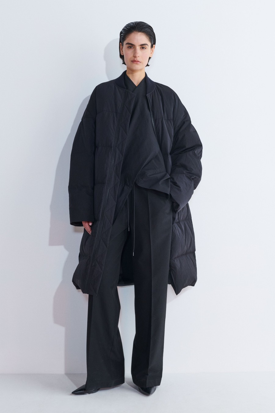 Coats & Jackets Christian Wijnants | Cata Down Filled Puffer Coat With Zipper Closure