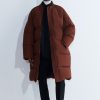 Coats & Jackets Christian Wijnants | Cata Down Filled Puffer Coat With Zipper Closure