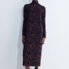 Dresses Christian Wijnants | Dewis Long Sleeve Jersey Dress With Turtleneck