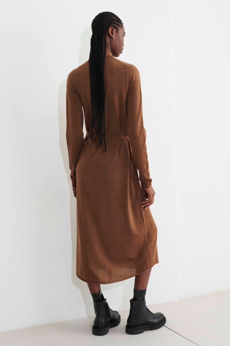 Knits Christian Wijnants | Kuja Knitted Buttondown Shirt Dress