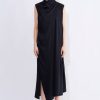 Dresses Christian Wijnants | Dinari Sleeveless Dress With Draped Collar