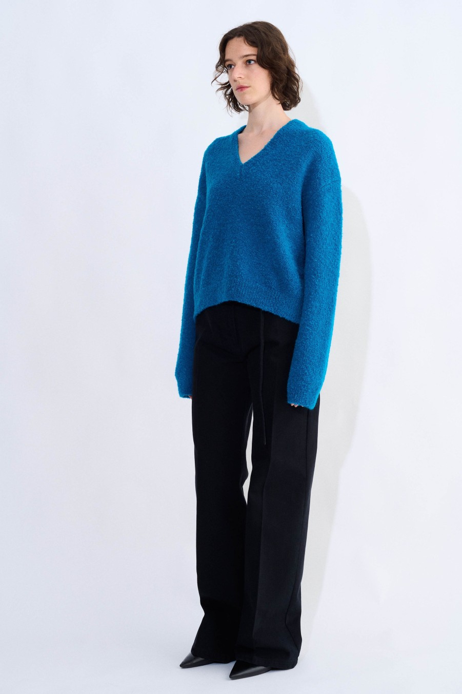 Knits Christian Wijnants | Kite Boucle V-Neck Sweater