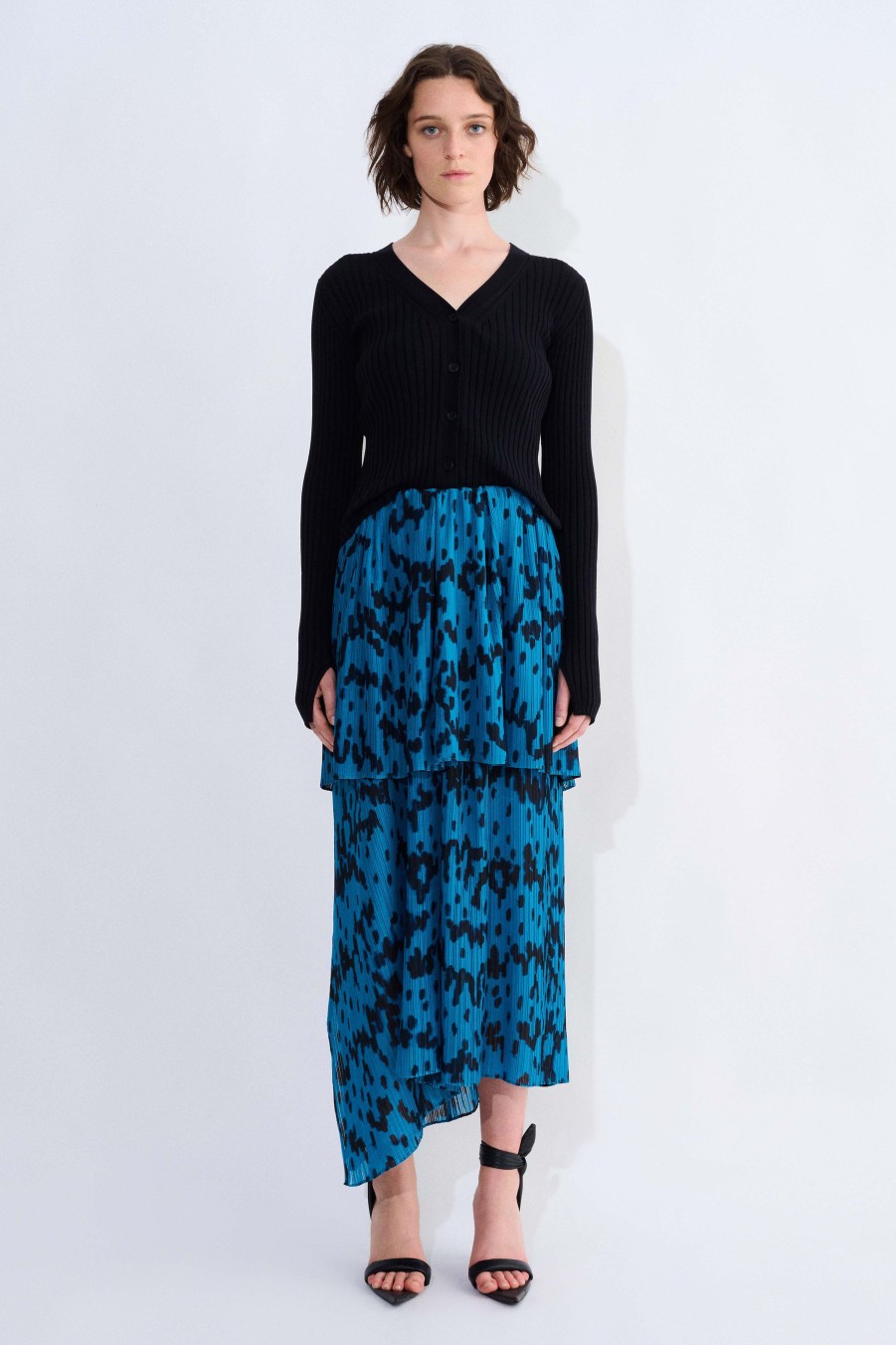 Skirts Christian Wijnants | Sefu Plisse Skirt With Elastic Waist