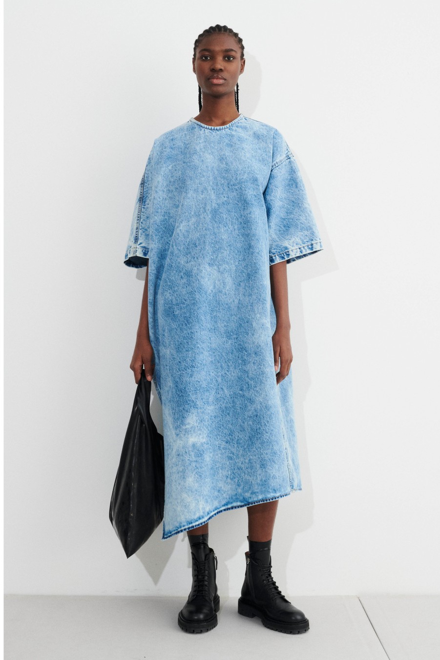 Denim Christian Wijnants | Darene Asymmetric T-Shirt Dress