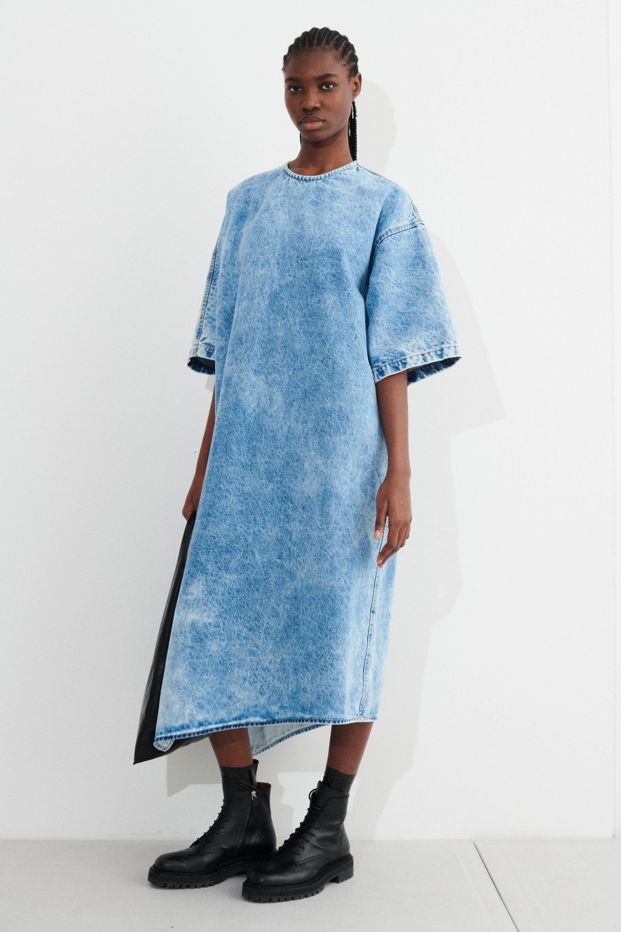 Denim Christian Wijnants | Darene Asymmetric T-Shirt Dress