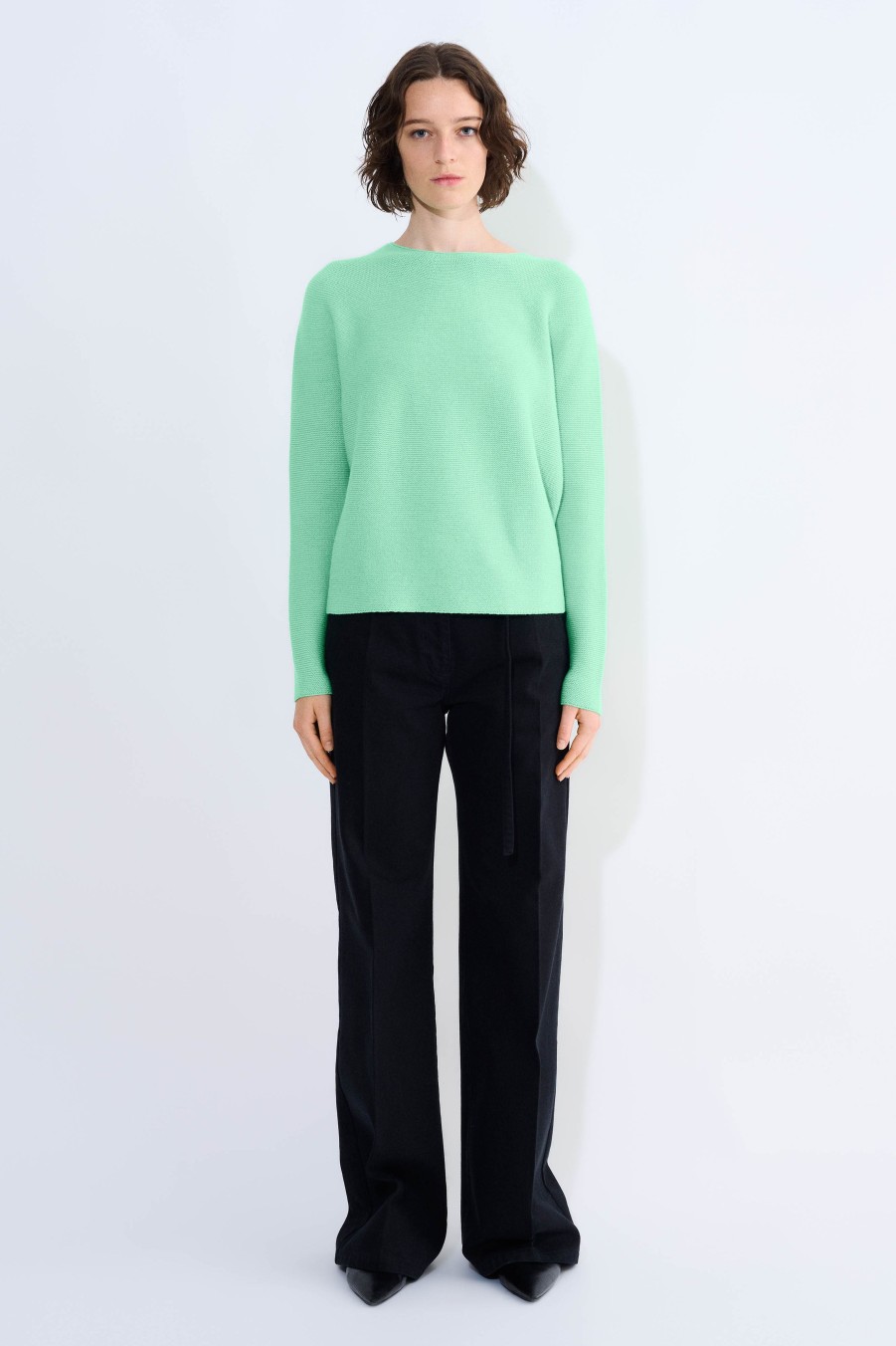 Knits Christian Wijnants | Kopan Seamless Knitted Sweater With Round Neck-Line