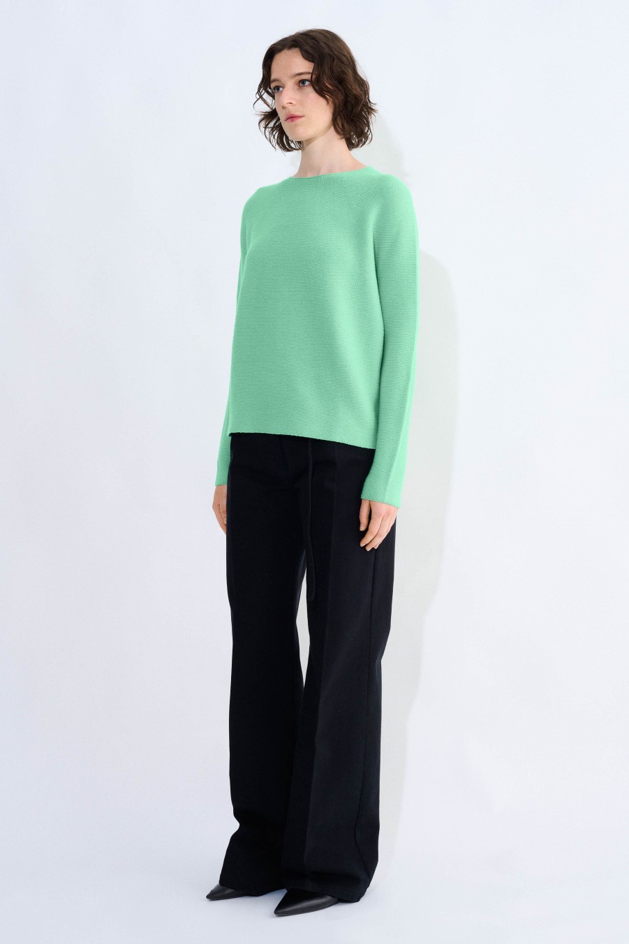 Knits Christian Wijnants | Kopan Seamless Knitted Sweater With Round Neck-Line