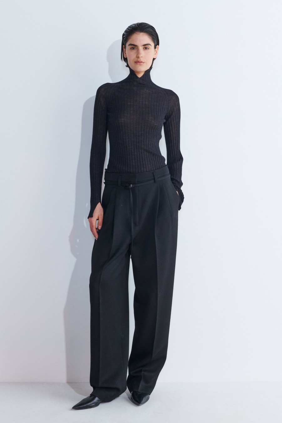 Trousers Christian Wijnants | Pina Classic Pleated Trousers With Belt