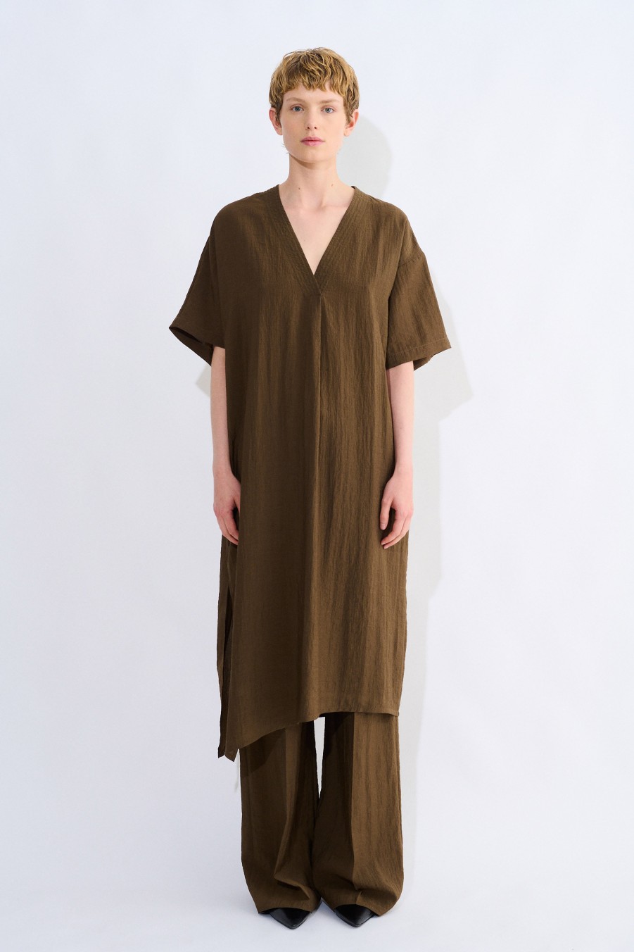 Dresses Christian Wijnants | Deebe Asymetric V-Neck Dress