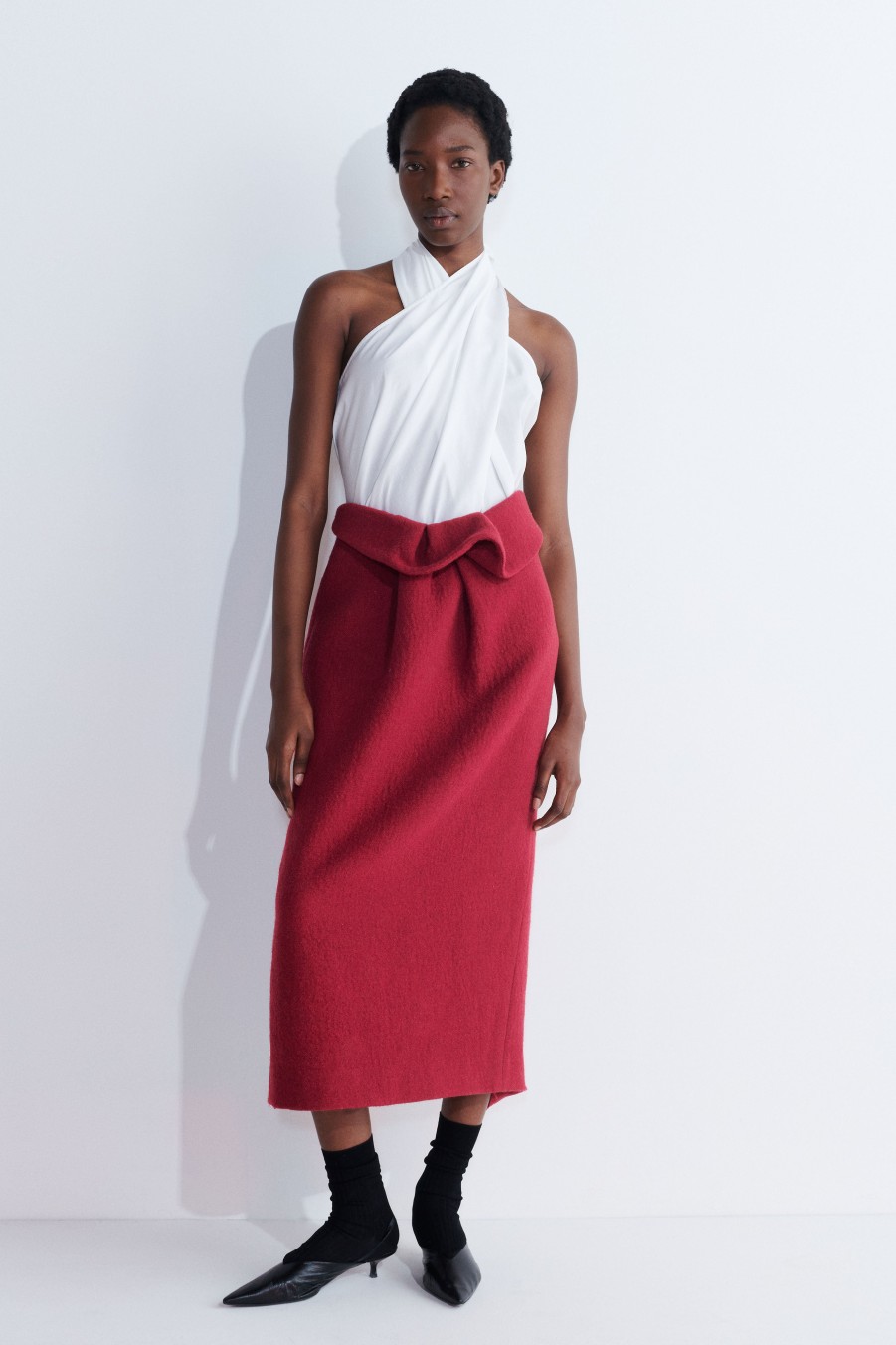 Skirts Christian Wijnants | Salar Pencil Skirt With Drape Detail