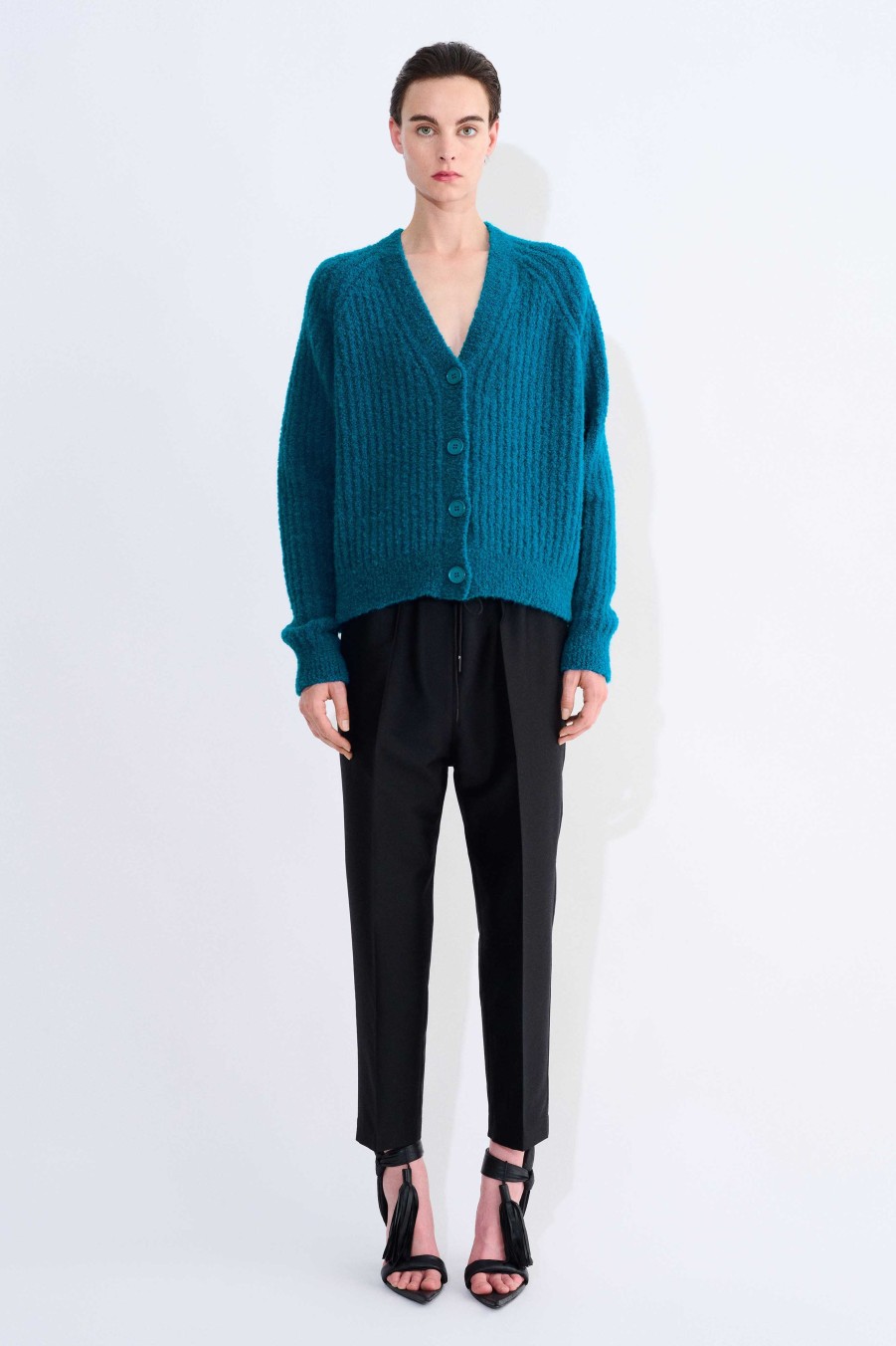 Knits Christian Wijnants | Kaomi Ribbed Raglan Sweater With Crewneck