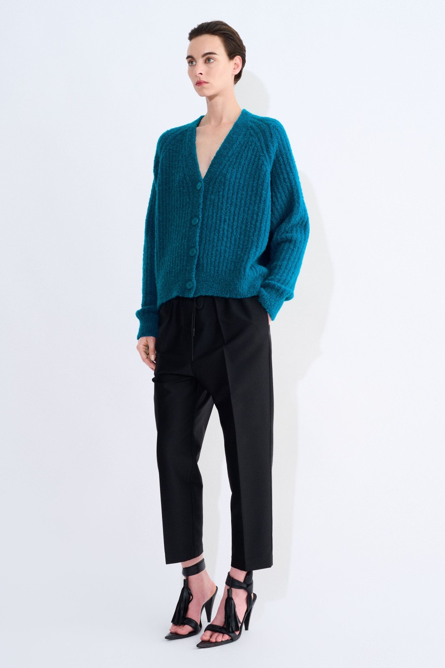 Knits Christian Wijnants | Kaomi Ribbed Raglan Sweater With Crewneck