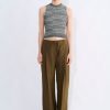 Trousers Christian Wijnants | Pamir Wide Leg Trouser With Waist String Detail