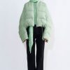 Coats & Jackets Christian Wijnants | Jumoke Cropped Down Jacket With Special Sleeve